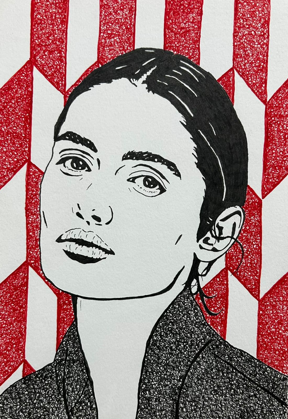 Ink artwork by Vikas Kumar (piece-26).