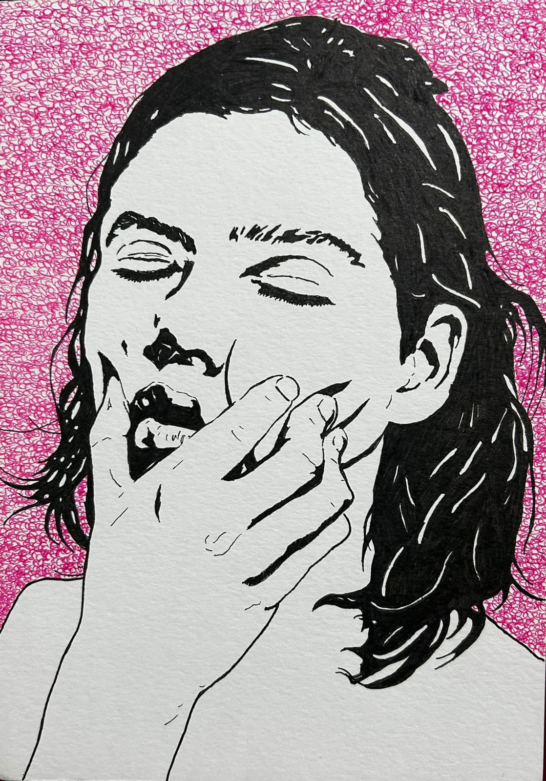 Ink artwork by Vikas Kumar (piece-29).