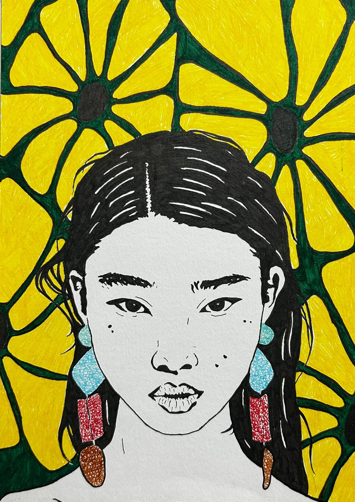Ink artwork by Vikas Kumar (piece-31).