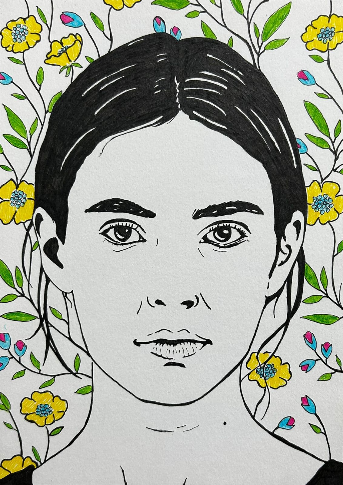 Ink artwork by Vikas Kumar (piece-33).