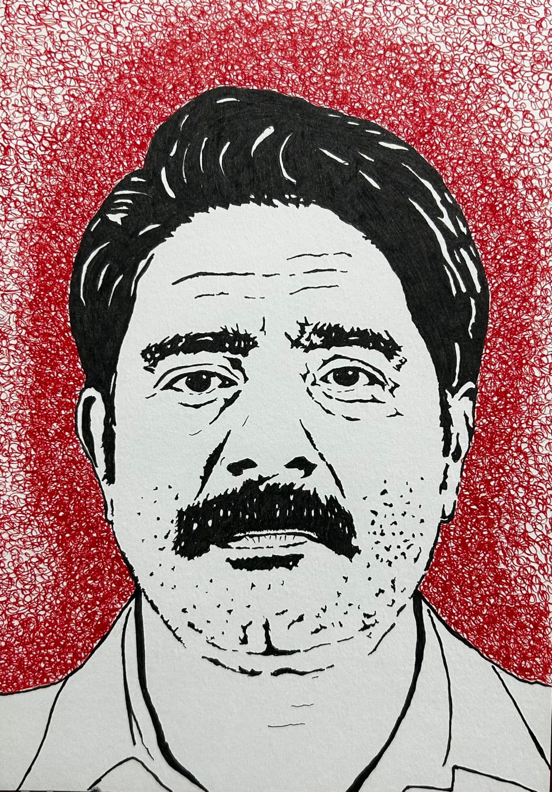 Ink artwork by Vikas Kumar (piece-34).
